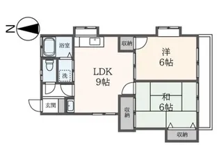 それいゆ一ツ橋二番館【1階】の間取り