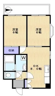 2DKの間取り画像