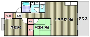 2LDKの間取り画像