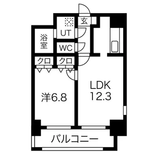 モアナコート【7階】の間取り