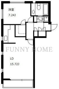 東京都目黒区中町2【マンション】の間取り