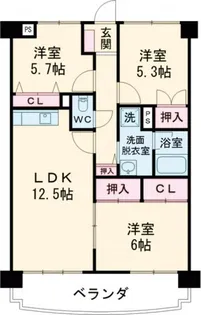 エクシートVI【2階】の間取り