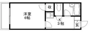 クレスト古市橋【4階】の間取り