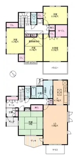 千葉県印西市小林浅間3【一戸建】の間取り