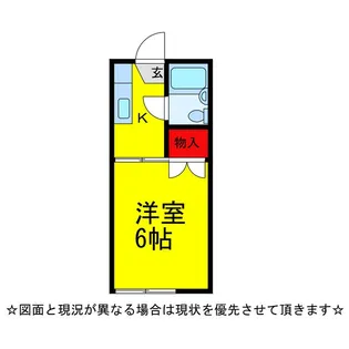 サンパレス成田A【1階】の間取り