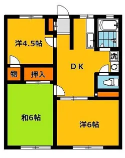 ハイツファミール【2階】の間取り