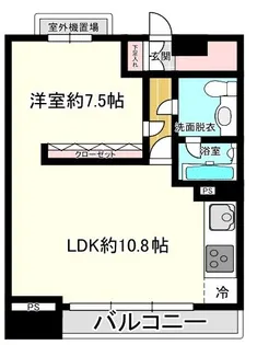 ファミールグラン銀座4丁目オーセンティア【6階】の間取り