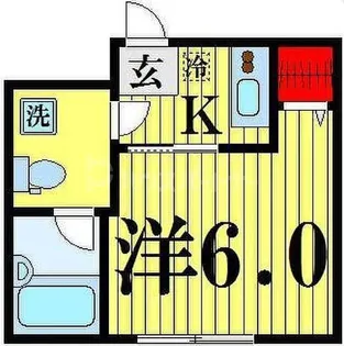 グランシャレー梅島III【1階】の間取り