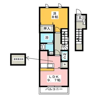 ソレイユ【2階】の間取り