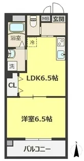 セジュール野江【3階】の間取り
