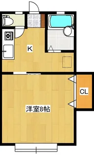 福島県郡山市開成3【アパート】の間取り