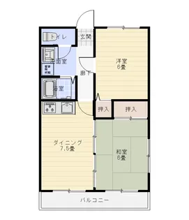 ルーデンス佐藤【4階】の間取り