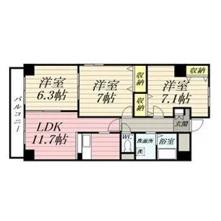 シャイン【4階】の間取り