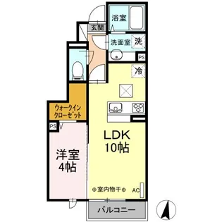 エスポワール【1階】の間取り