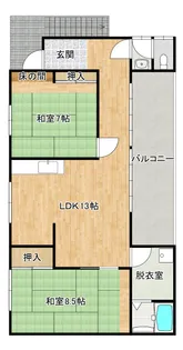 高知県高知市十津2【アパート】の間取り