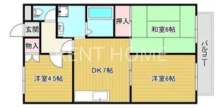 ハイツエバーグリーン【2階】の間取り