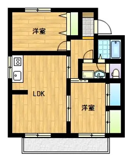 ユトリロ新栄【2階】の間取り