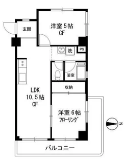秀和麻布笄町レジデンス【3階】の間取り