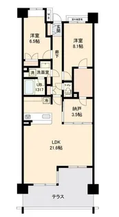 リーベスト西千葉【1階】の間取り