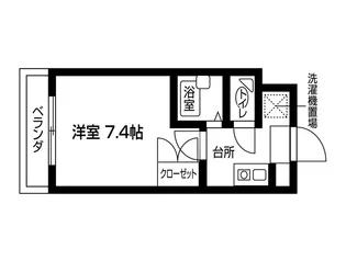 カレッジスクエア日野【1階】の間取り