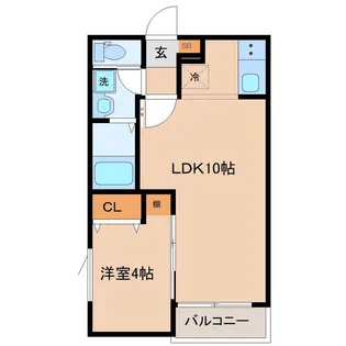 Grand Charicot K 大和町【2階】の間取り