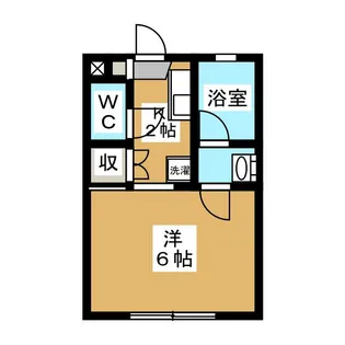 東京都中野区中野6【アパート】の間取り