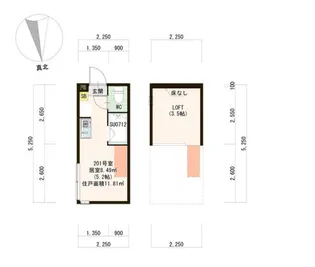 東京都北区志茂3【アパート】の間取り