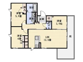 MTガーデン高麗【1階】の間取り
