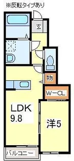 RIVA C棟【1階】の間取り