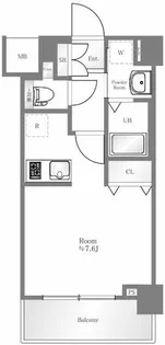 GENOVIA両国green veil(ジェノヴィア両国グリーンヴェー【4階】の間取り