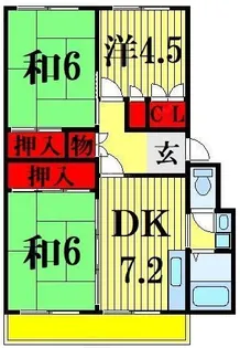 パークサイドレジデンス【3階】の間取り