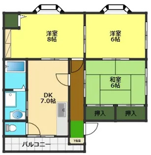 フォンテーヌ【3階】の間取り