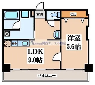 エス・ティビル旭町【4階】の間取り
