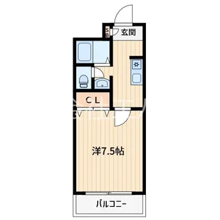 キューブフラット【2階】の間取り