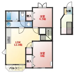 エバーグリーンシマダ【2階】の間取り
