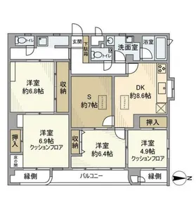 東京都台東区松が谷4【マンション】の間取り