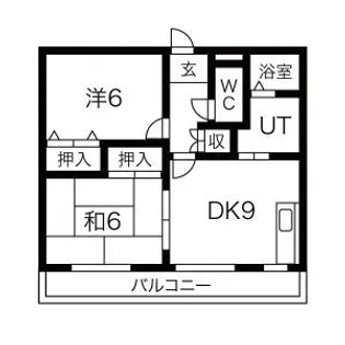 サンスポットK-10 B【1階】の間取り
