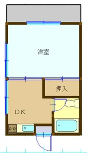 1DKの間取り画像