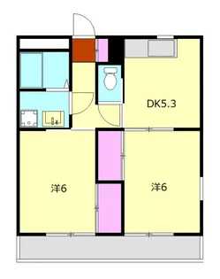 メープルハイツA棟【2階】の間取り