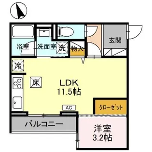 Re TORISIA南大通り【1階】の間取り