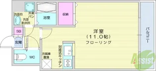 サンヒルズ【1階】の間取り