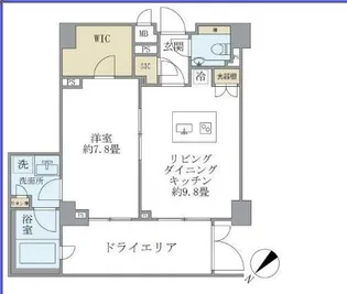 コスモリード恵比寿の間取り