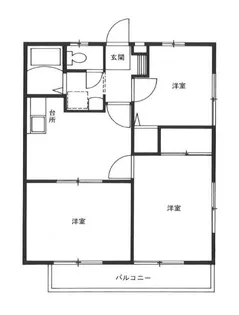 東京都世田谷区上馬3【アパート】の間取り