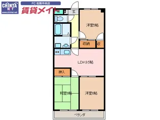 ロイヤルゆき【1階】の間取り