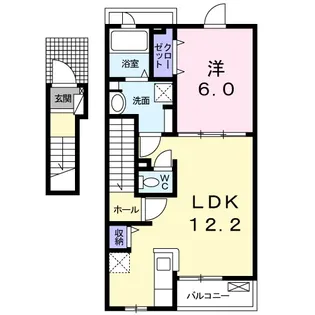 千葉県佐倉市江原【アパート】の間取り