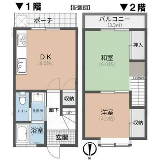 第二メゾン富士の間取り