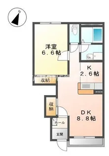 アルシオーネ 弐番館【1階】の間取り