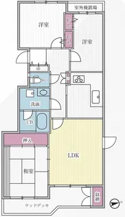 T s garden横浜反町【1階】の間取り