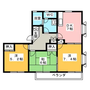 フレグランスアイビー A棟【1階】の間取り