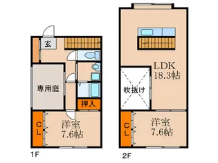 PATIOPARK【1階】の間取り